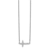 Diamond Sideways Cross Necklaces