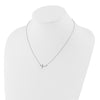 Gold Diamond Sideways Cross Necklace