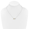 14k Two-tone LOVE Moving .03 carat Diamond 18 inch Necklace