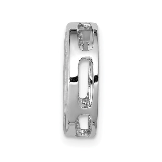 Diamond Channel Set Circle Chain Slides