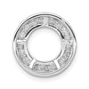 Diamond Channel Set Circle Chain Slides
