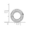 Diamond Channel Set Circle Chain Slides
