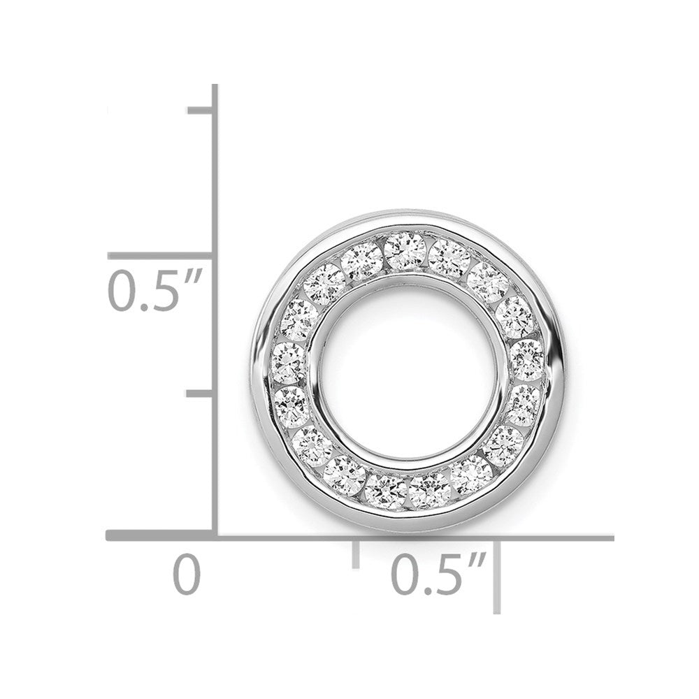 Diamond Channel Set Circle Chain Slides