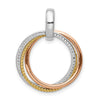 Diamond Moveable Circles Pendants