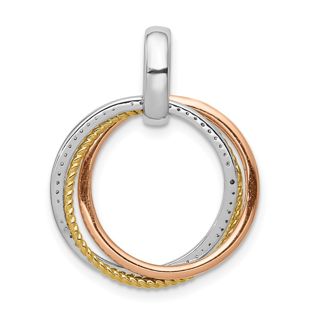 Diamond Moveable Circles Pendants
