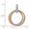 Diamond Moveable Circles Pendants