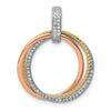 Diamond Moveable Circles Pendants