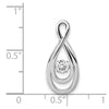 Diamond Infinity Slide Pendants
