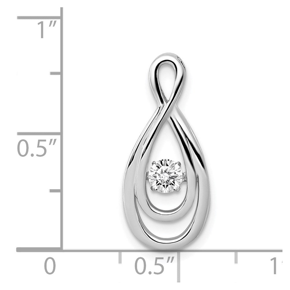 Diamond Infinity Slide Pendants