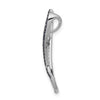 14k White Gold 1/5 carat White and Blue Diamond Infinity Chain Slide