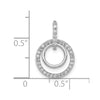 Diamond Double Circle Dangle Pendants