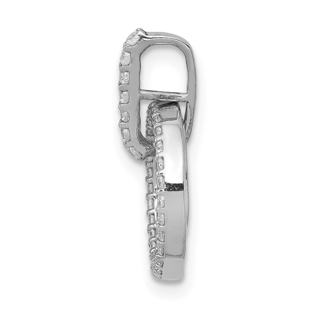 Diamond Double Circle Dangle Pendants