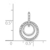 Diamond Double Circle Dangle Pendants