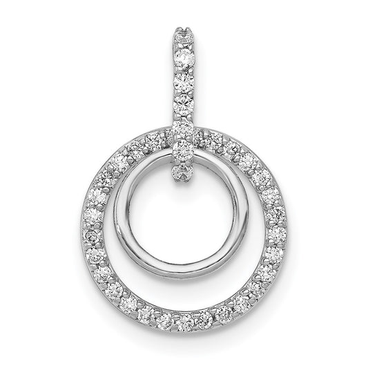 Diamond Double Circle Dangle Pendants