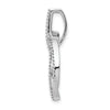 14k White Gold 1/3 carat Lab Grown Diamond VS/SI+ G+ Complete Intertwined Oval Pendant