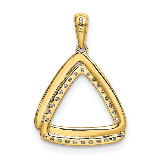 Diamond Double Triangle Pendants