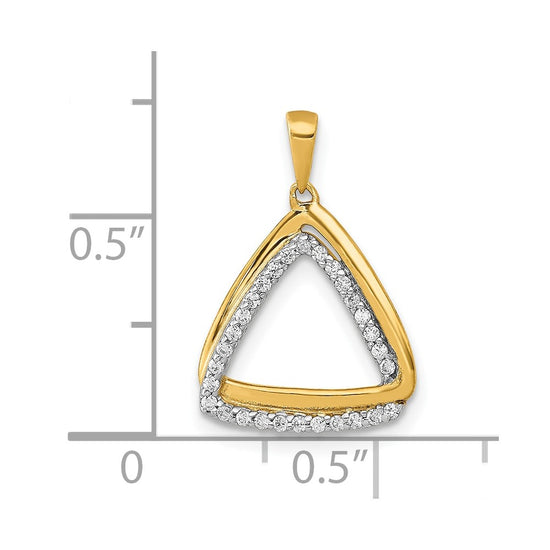 Diamond Double Triangle Pendants