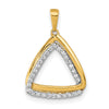 Diamond Double Triangle Pendants