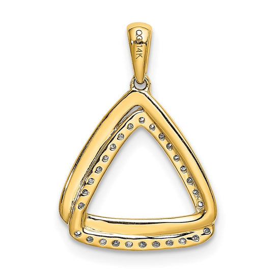 Diamond Double Triangle Pendants