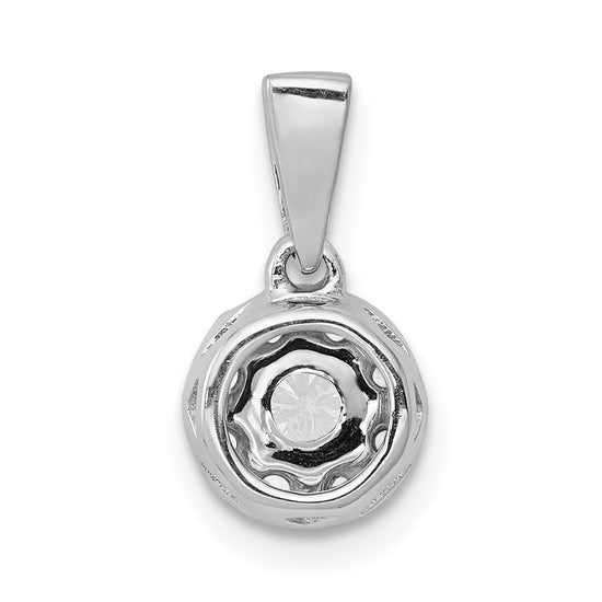 Diamond Circle Cluster Pendants