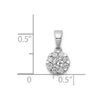 Diamond Circle Cluster Pendants