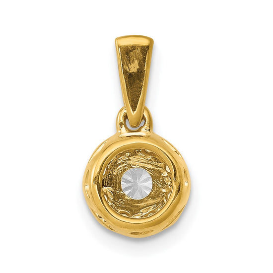 Diamond Circle Cluster Pendants
