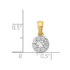 Diamond Circle Cluster Pendants