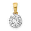 Diamond Circle Cluster Pendants