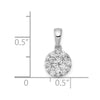 Diamond Circle Cluster Pendants