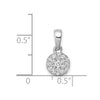 Diamond Circle Cluster Pendants