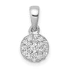 Diamond Circle Cluster Pendants