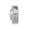14k White Gold 1/2 carat Lab Grown Diamond VS/SI+ G+ Round Complete Halo Chain Slide Pendant