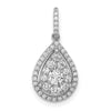 Diamond Teardrop Pendants
