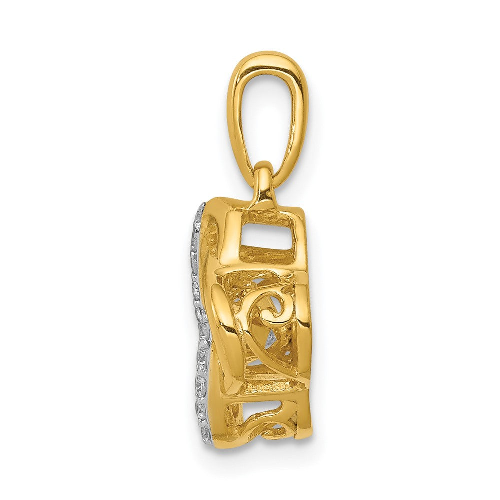 Vibrant Moving Diamond Fancy Knot Pendants