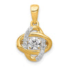 Vibrant Moving Diamond Fancy Knot Pendants