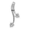 Diamond Double Curved Lines Chain Slides