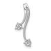 Diamond Double Curved Lines Chain Slides