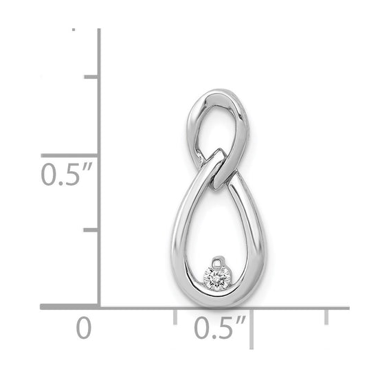 Diamond Teardrop Infinity Chain Slides