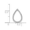 Diamond Teardrop Chain Slides
