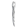 14k White Gold 1/3 carat Blue and White Diamond Fancy Chain Slide