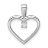 Gold Heart with Diamond Pendant