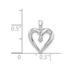 Gold Diamond Heart Pendant