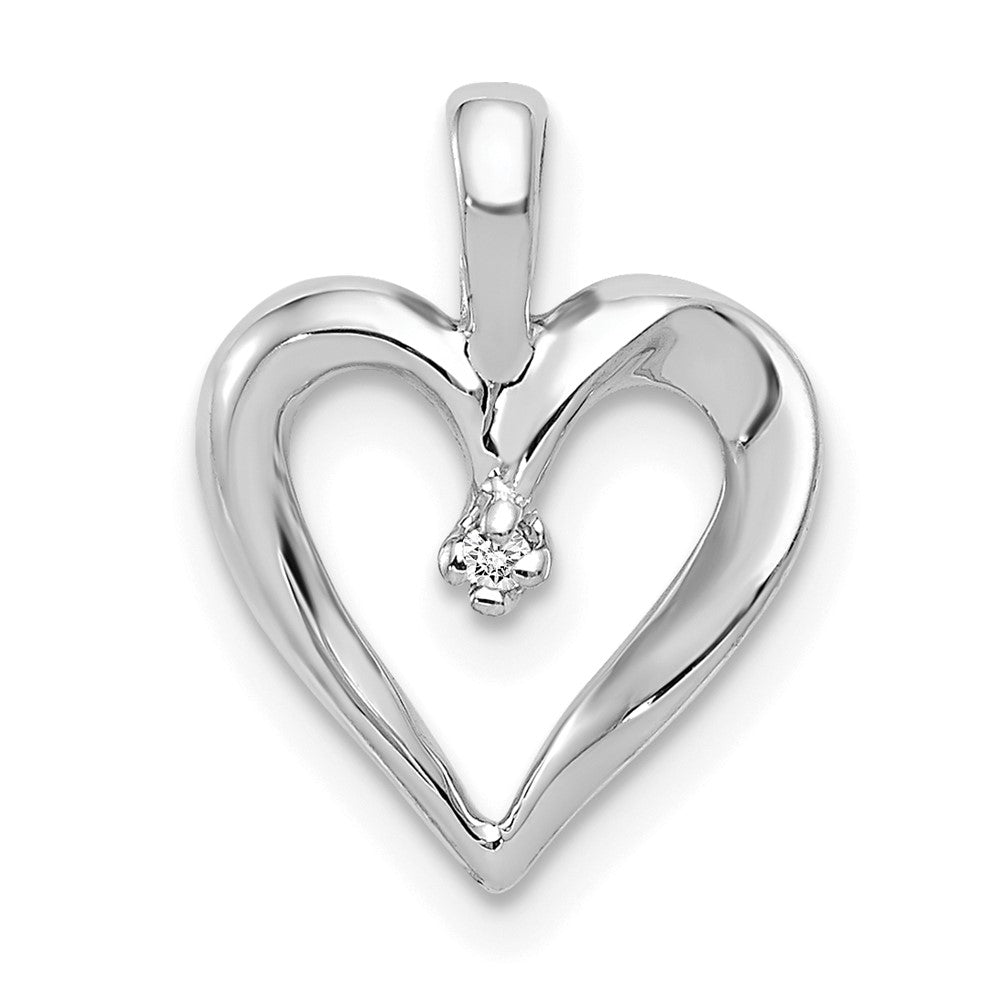 Gold Diamond Heart Pendant