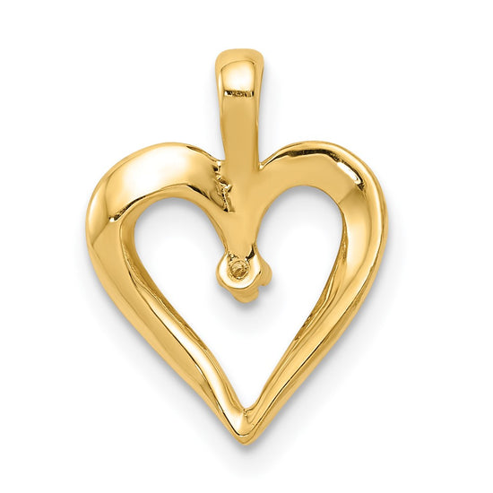Gold Diamond Heart Pendant
