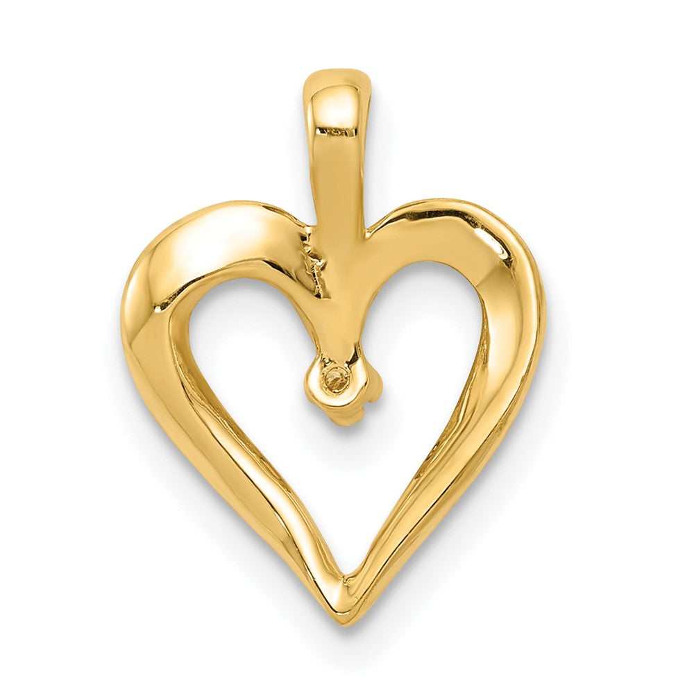 Gold Diamond Heart Pendant