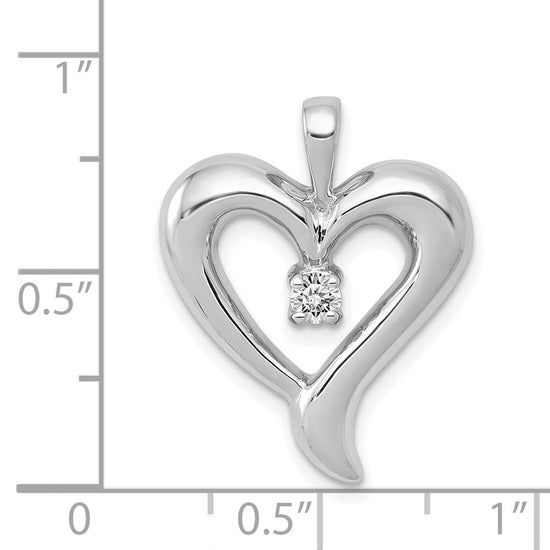 Diamond Heart Pendants