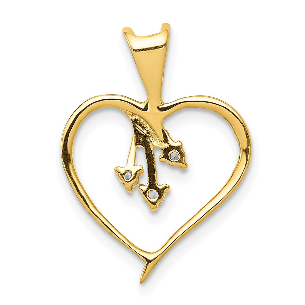 Diamond Heart Pendants