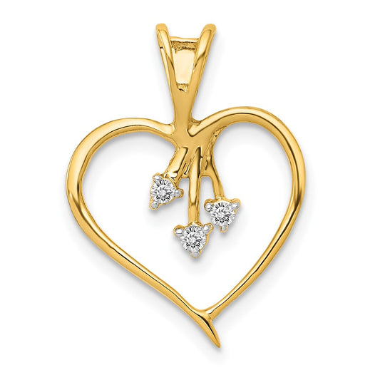 Diamond Heart Pendants