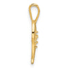 14k Holds 3-1.6mm Stones Heart Pendant Mounting
