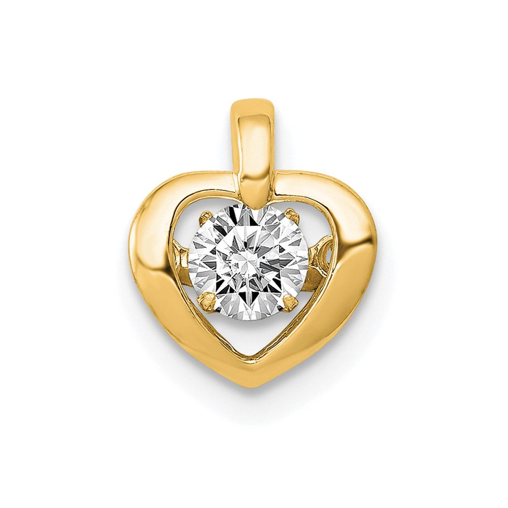 Vibrant Diamond Heart Pendants